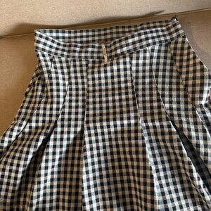 Free People Honey Gingham Check Plaid Mini Skirt Size